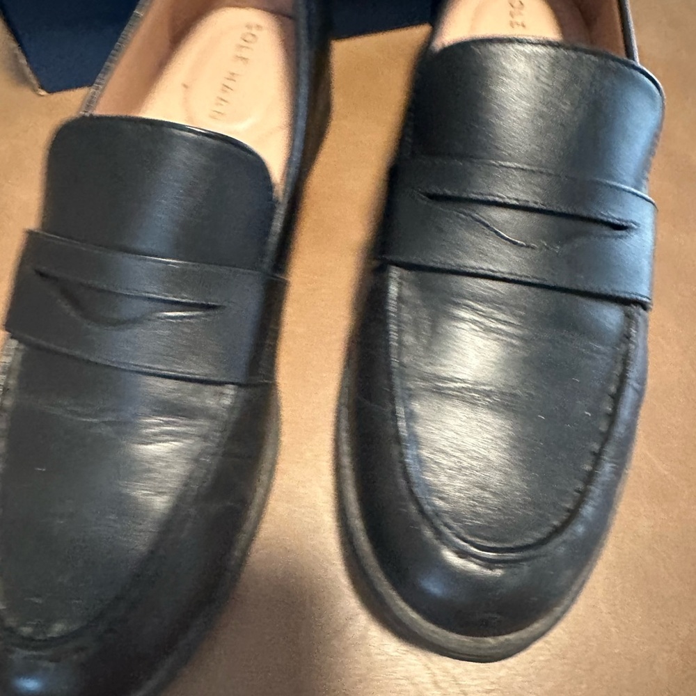 Cole Haan Classic Black Leather Loafers - Picture 2 of 8